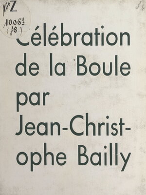 cover image of Célébration de la boule